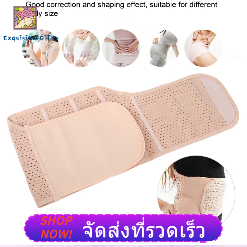 【ลดราคา】หลังคลอดเข็มขัดคาดพุงชุดกระชับสัดส่วนลดไขมัน Recovery Abdominal Belly Belt แถบคาดท้อง