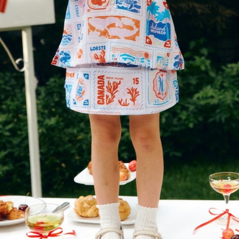 Endless Holiday Mini Capital Skorts Wanderlust Stamp ราคา 690 บาท*ส่งฟรี