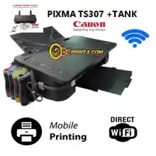 ภาพขนาดย่อของสินค้าเครื่องปริ้น printer TS307 Canon Printer Pixma Wifi/เครื่องพิมพ์ผ่านมือถือ/เครื่องปริ้น/Printer/เครื่องปริ้นท์/พร้อมแท้งค์หมึกประกัน1ปี