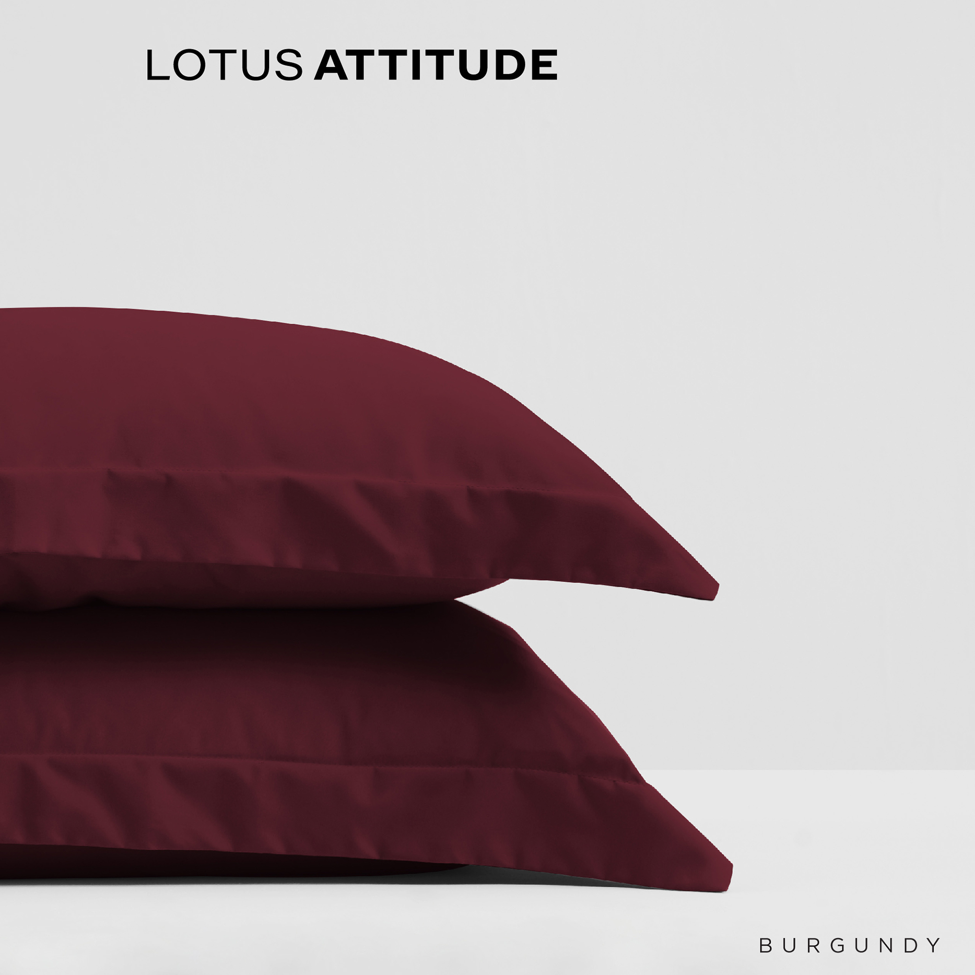 LOTUS ATTITUDE ปลอกหมอน (2ชิ้น) รุ่น Basic สัมผัสนุ่มลื่น ความละเอียด 490 เส้นด้าย ส่งฟรี ราคา 285 บาท*ส่งฟรี