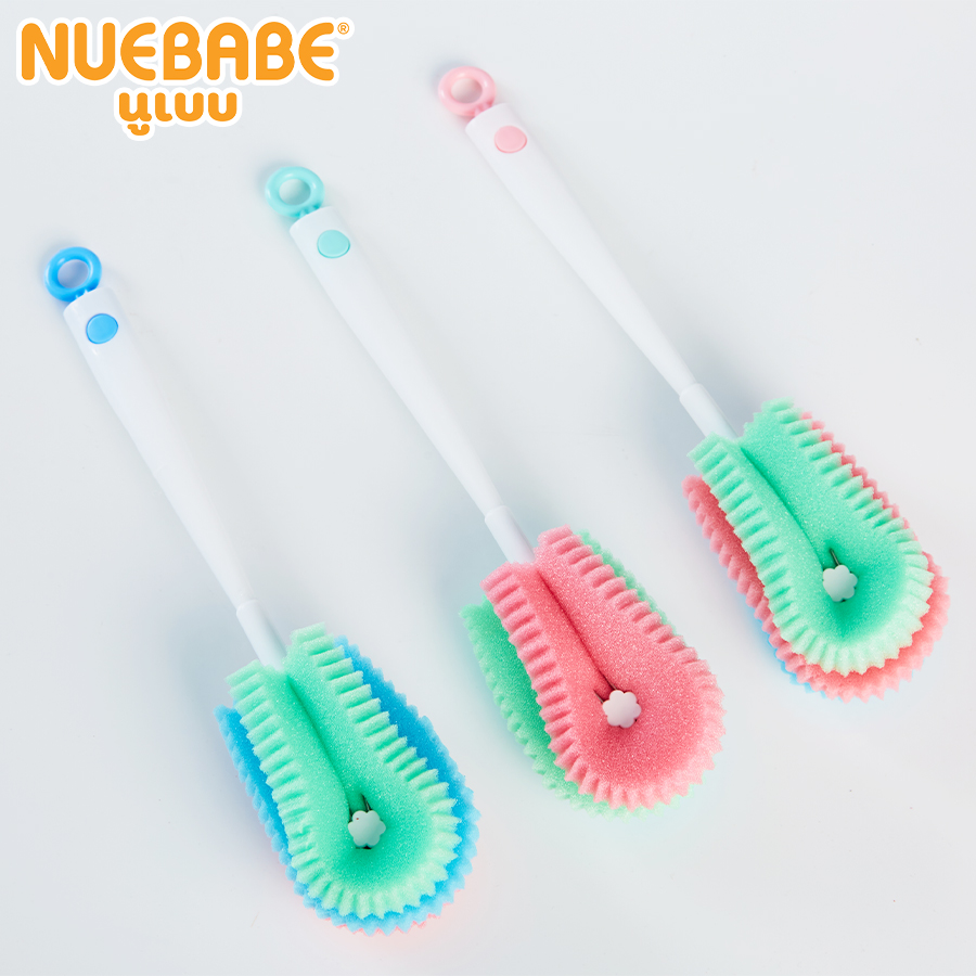 Nuebabe แปรงล้างขวดนมฟองน้ำล้วน ราคา 35 บาท*ส่งฟรี