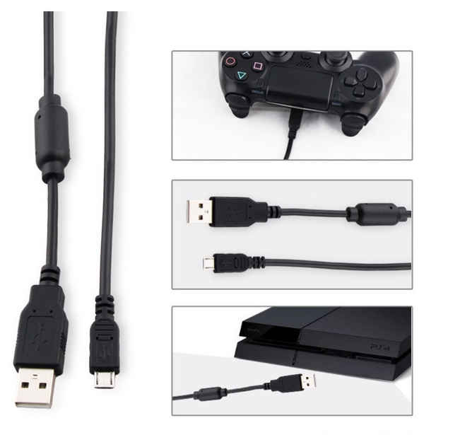 ข้อมูลเกี่ยวกับ แนะนำ Dobe สาย Micro usb Data Cable for PS4 XboxOne 2M