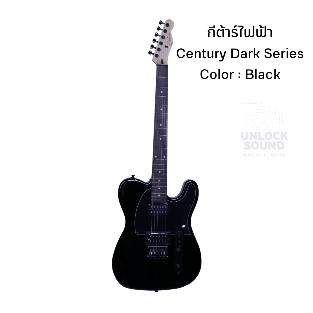 กีตาร์ไฟฟ้า Century DTL Dark Series Tele กีต้าไฟฟ้าทรงเทเลแคสเตอร์ สีขาว,สีดำ ราคา 4,690 บาท*ส่งฟรี