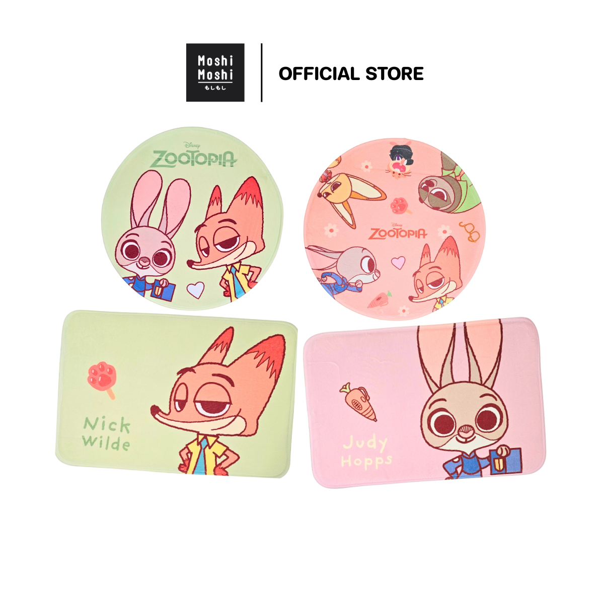 Moshi Moshi Doormat, Decorative Carpet, Zootopia Pattern, Genuine Disney License, Model 8100040971-40974 ราคา 95 บาท*ส่งฟรี