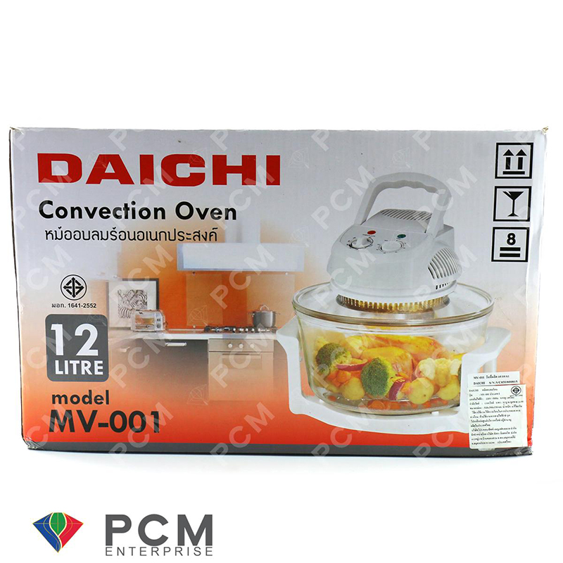 ข้อมูลเกี่ยวกับ Daichi [PCM] หม้ออบลมร้อน ขนาด 12 ลิตร รุ่น MV-001