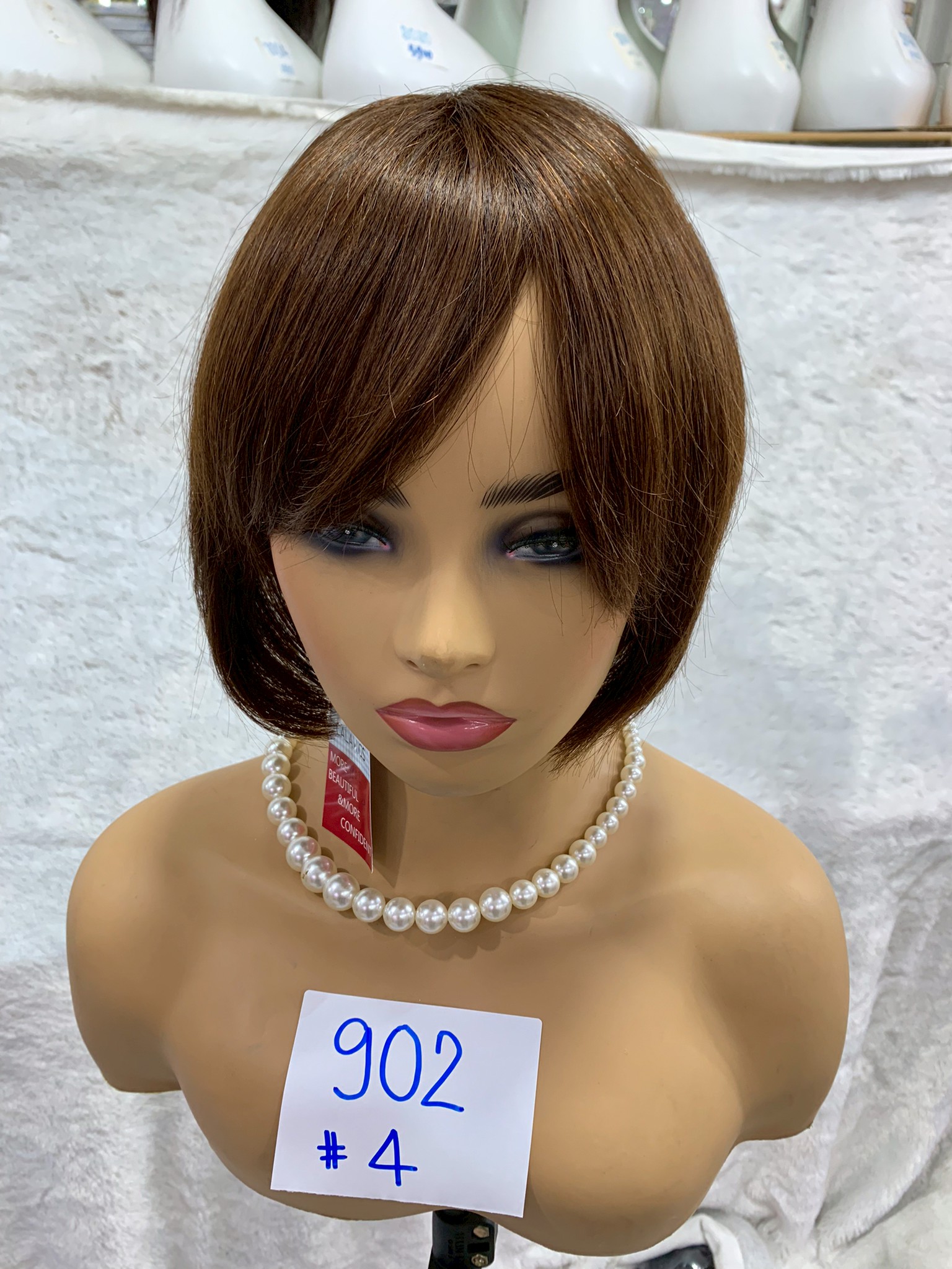 Cala wigs 100% virgin hair 902 short bob hair products ready to ship in Thailand ราคา 2,500 บาท*ส่งฟรี