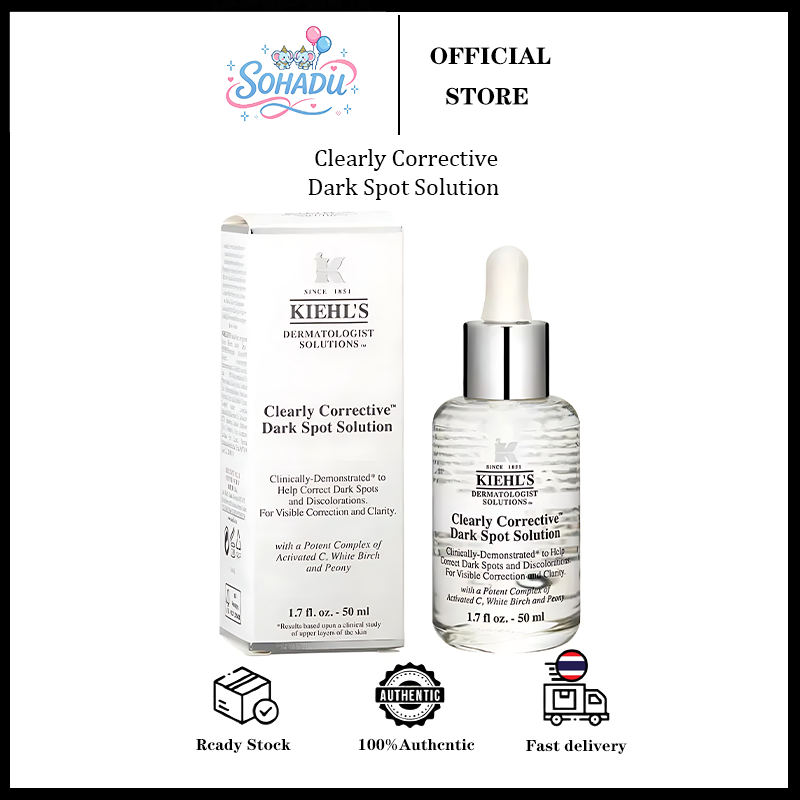 Kiehl's Clearly Corrective Dark Spot Solution 50ml Kiehl's Clearly Corrective Dark Spot Solution Serum to Adjust Skin Tone to Be Even. Reduce the Appearance of Dark Spots 50 Ml. ราคา 1,166 บาท*ส่งฟรี
