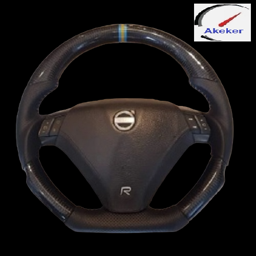 Customized Volvo Steering Wheel Real Cabon Racing for S60 V70 S60R V70R P2 Sweden Label ราคา 10,760 บาท*ส่งฟรี