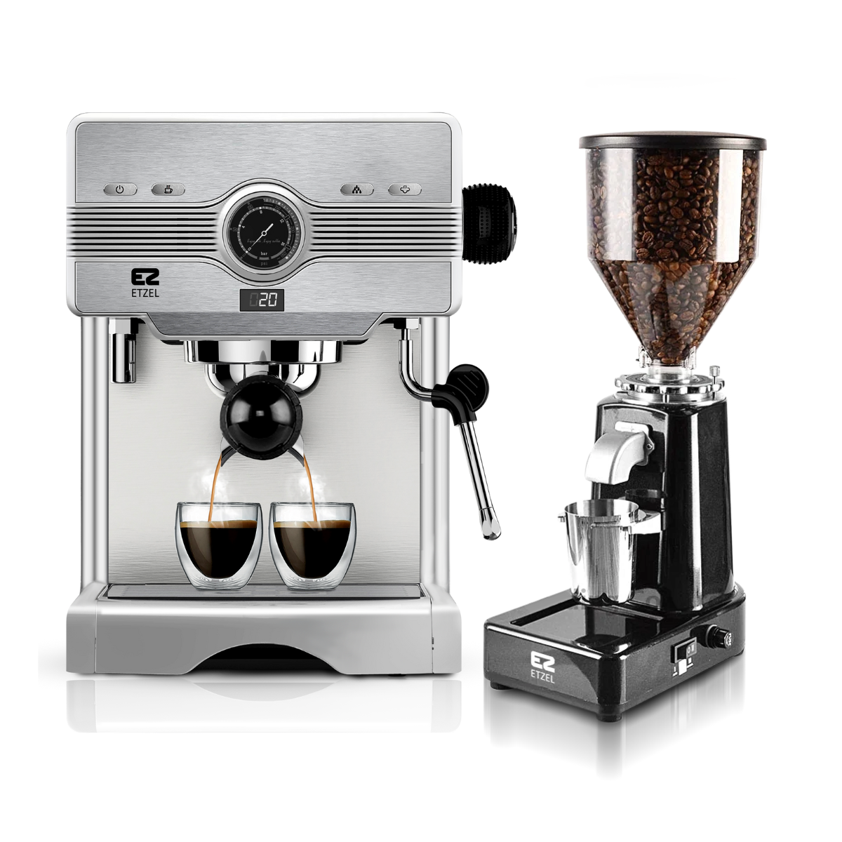 ส่งฟรี! Professional Setสำหรับเปิดร้าน เครื่องชงกาแฟETZEL SN603 + เครื่องบดเมล็ดกาแฟSN019 ฟรีกาแฟ VINZ 250 กรัม ราคา 10,690 บาท*ส่งฟรี