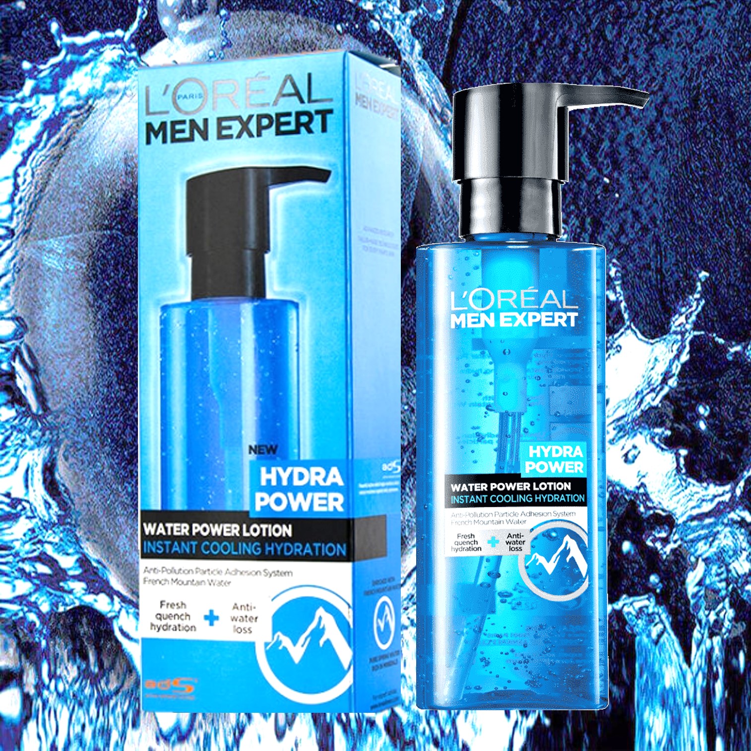 L'Oreal Men Expert Hydra Power Water Power Lotion 120ml โลชั่นสูตรน้ำบำรุงผิวหน้าผู้ชายสูตรพิเศษช่วยเพิ่มความชุ่มชื้นให้แลดูอ่อนกว่าวัย ราคา 1,390 บาท*ส่งฟรี