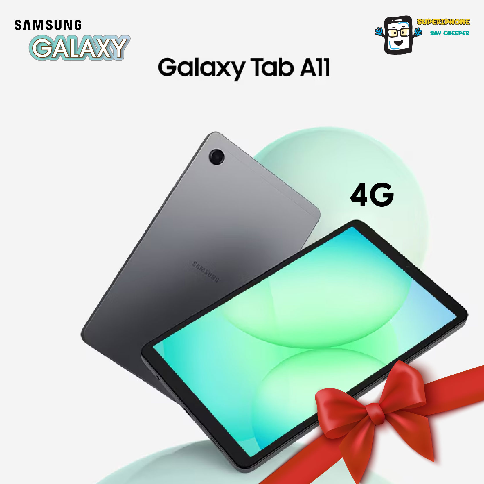 Samsung Galaxy Tab A11 Lte_4G(8+128Gb) Premium Design, Lightweight, Can Insert a Sim Card.
