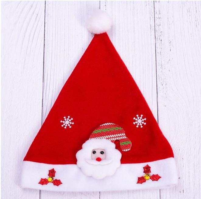 หมวก หมวกคริสมาส หมวกซานต้า หมวกเด็ก หมวกแดง พร้อมส่ง