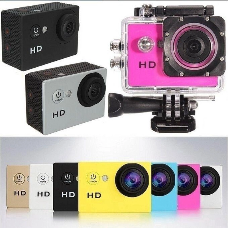 ภาพหน้าปกสินค้ากล้องติดหมวก/กล้องดำน้ำ/actioncam FHD1080P