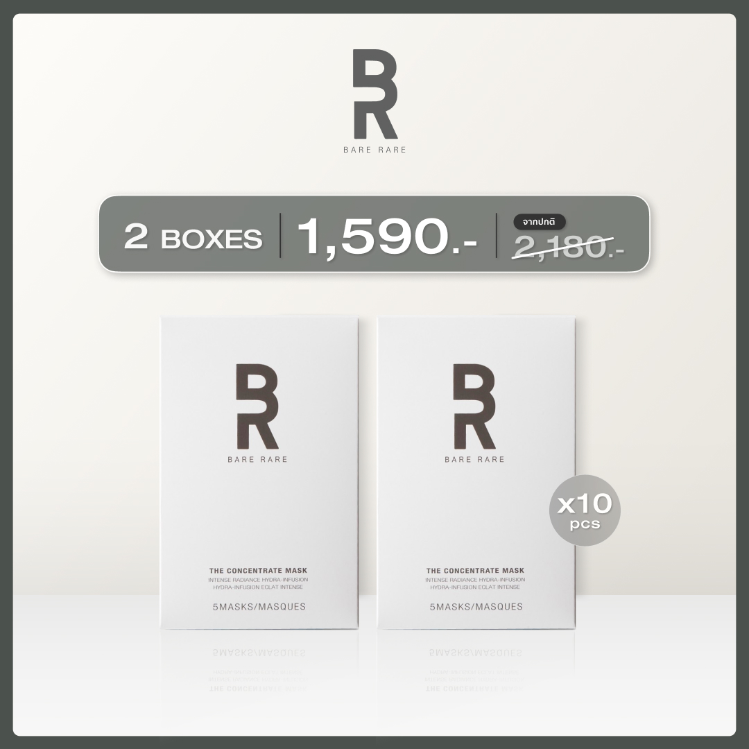 [2 Boxes / 10 pcs.] THE CONCENTRATE MASK | Nature powered by Science แผ่นมาส์กหน้าสูตรเข้มข้น 30ml ราคา 2,180 บาท*ส่งฟรี