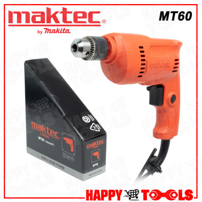 MAKTEC สว่าน สว่านไฟฟ้า 10 มม.(3หุน, 350วัตต์) รุ่น MT60 ของแท้100% - งานยิงสกรู ยิงฝ้า แผ่นหลังคา