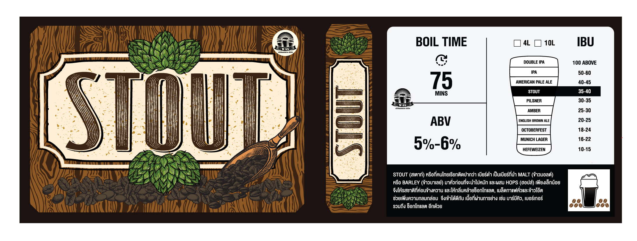 WAS MIX Stout 4L/10L/20L ราคา 781 บาท*ส่งฟรี