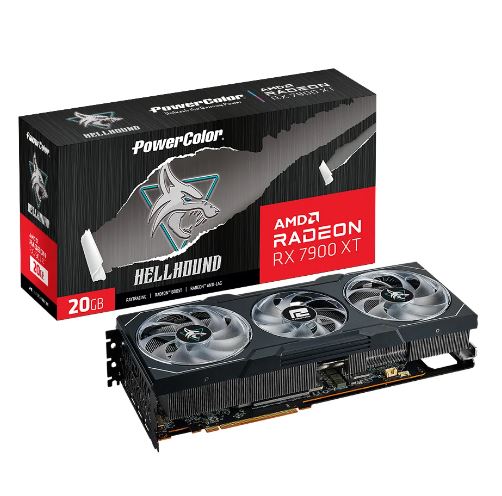 VGA (การ์ดแสดงผล) POWERCOLOR HELLHOUND AMD RADEON RX 7900 XT 20GB GDDR6 (RX 7900 XT 20G-L/OC) ราคา 42,660 บาท*ส่งฟรี