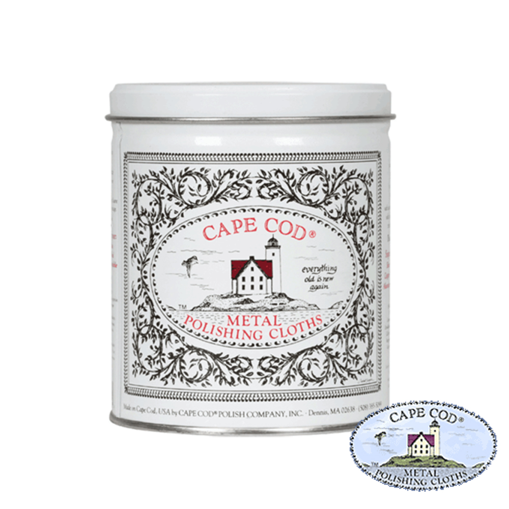 จำนวน 12 ผืน Cape Cod Metal Polishing Cloth (แบบกระป๋องสุดคุ้ม) ผ้าอาบน้ำยาแบบแห้ง สำหรับขัดโลหะ เครื่องประดับทุกชนิด ราคา 985 บาท*ส่งฟรี
