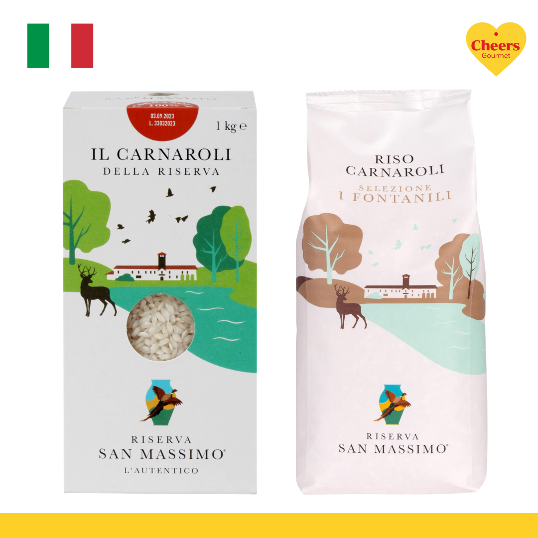 Rice Carnaroli San Massimo L Carnaroli Rice Variety, Riserva San Massimo Brand, 1kg. ราคา 1,360 บาท*ส่งฟรี