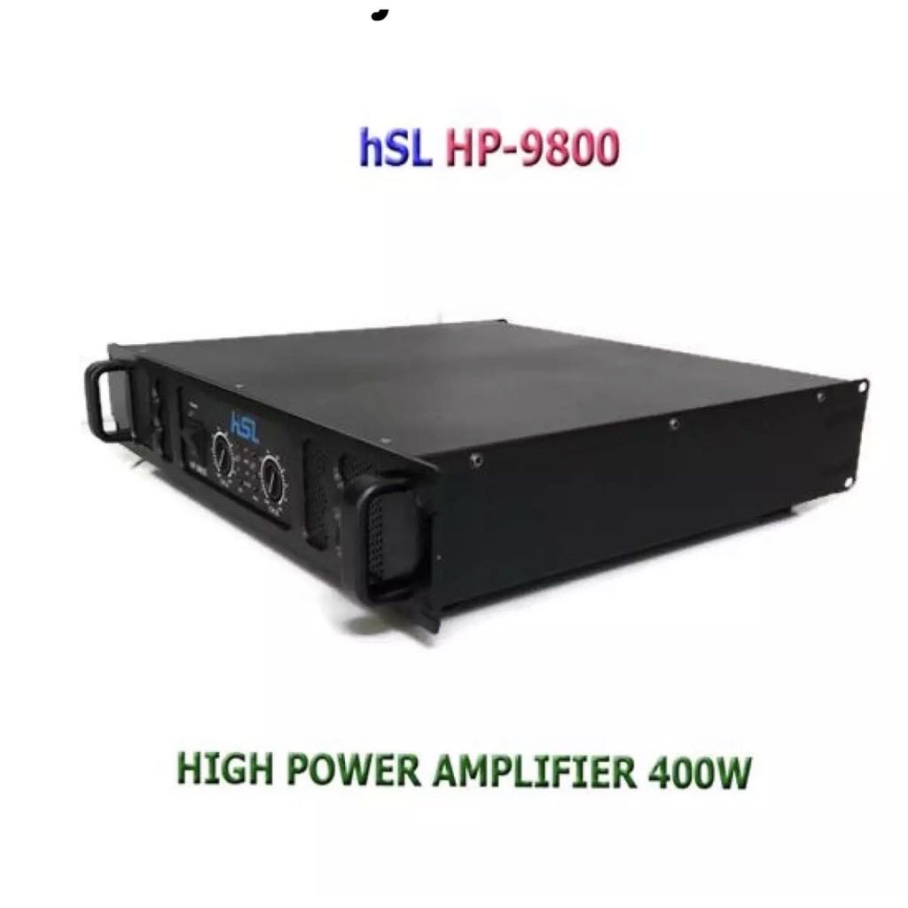 Kingwa Professional poweramplifier เพาเวอร์แอมป์ 400W RMS เครื่องขยายเสียง รุ่น HP-9800 B KING