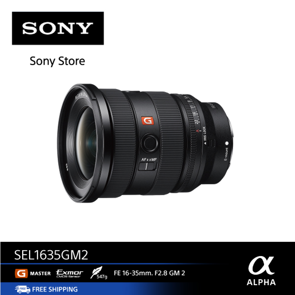 SONY เลนส์ G-Master เลนส์ซูมมุมกว้าง สำหรับรูปแบบ Full-frame FE 16-35 mm. F2.8 GM II (SEL1635GM2) LENS ราคา 80,588 บาท*ส่งฟรี