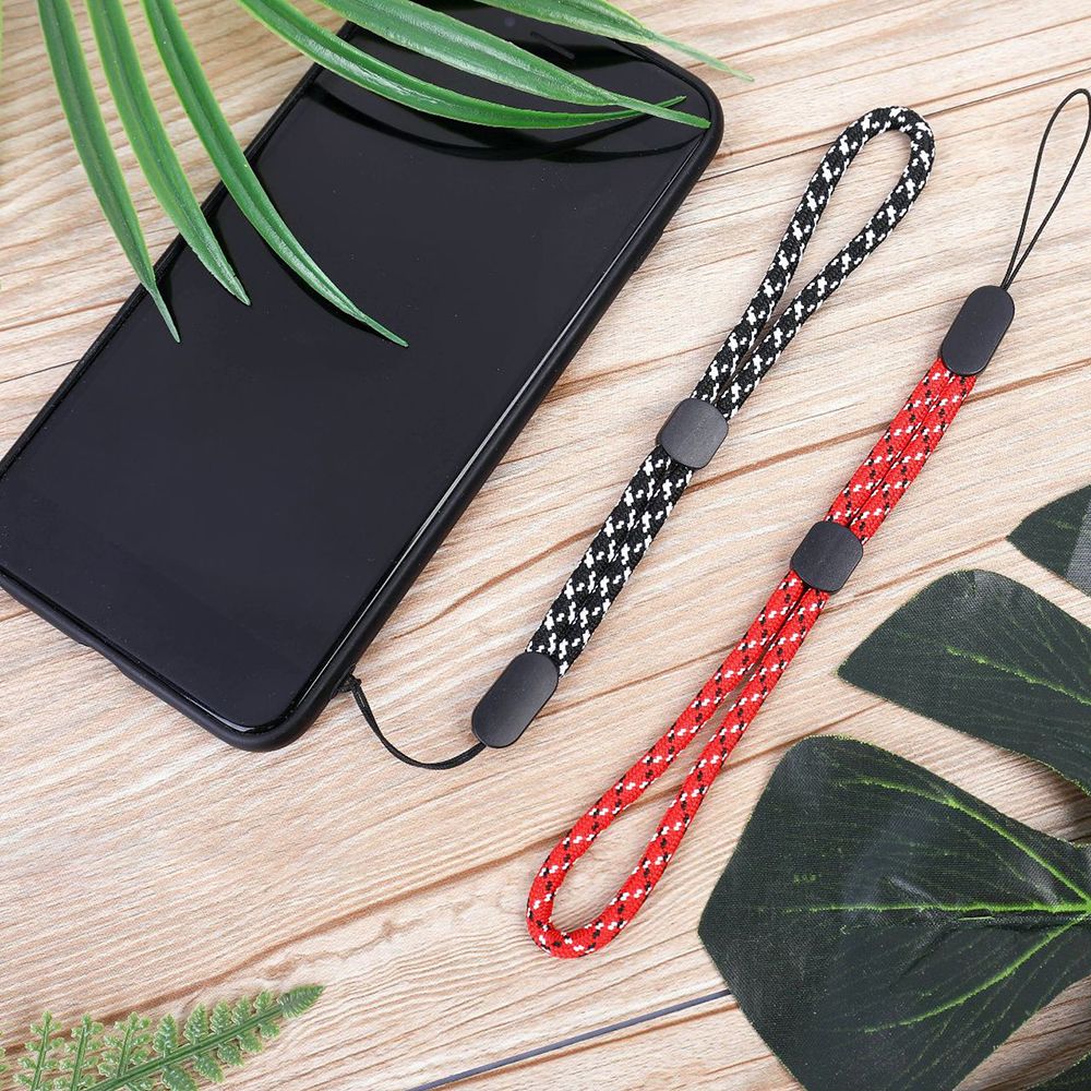 QIZI9595 Colorful Camera Polyester Adjustable Key Chain Hand Lanyard Mobile Phone Rope Wrist Strap