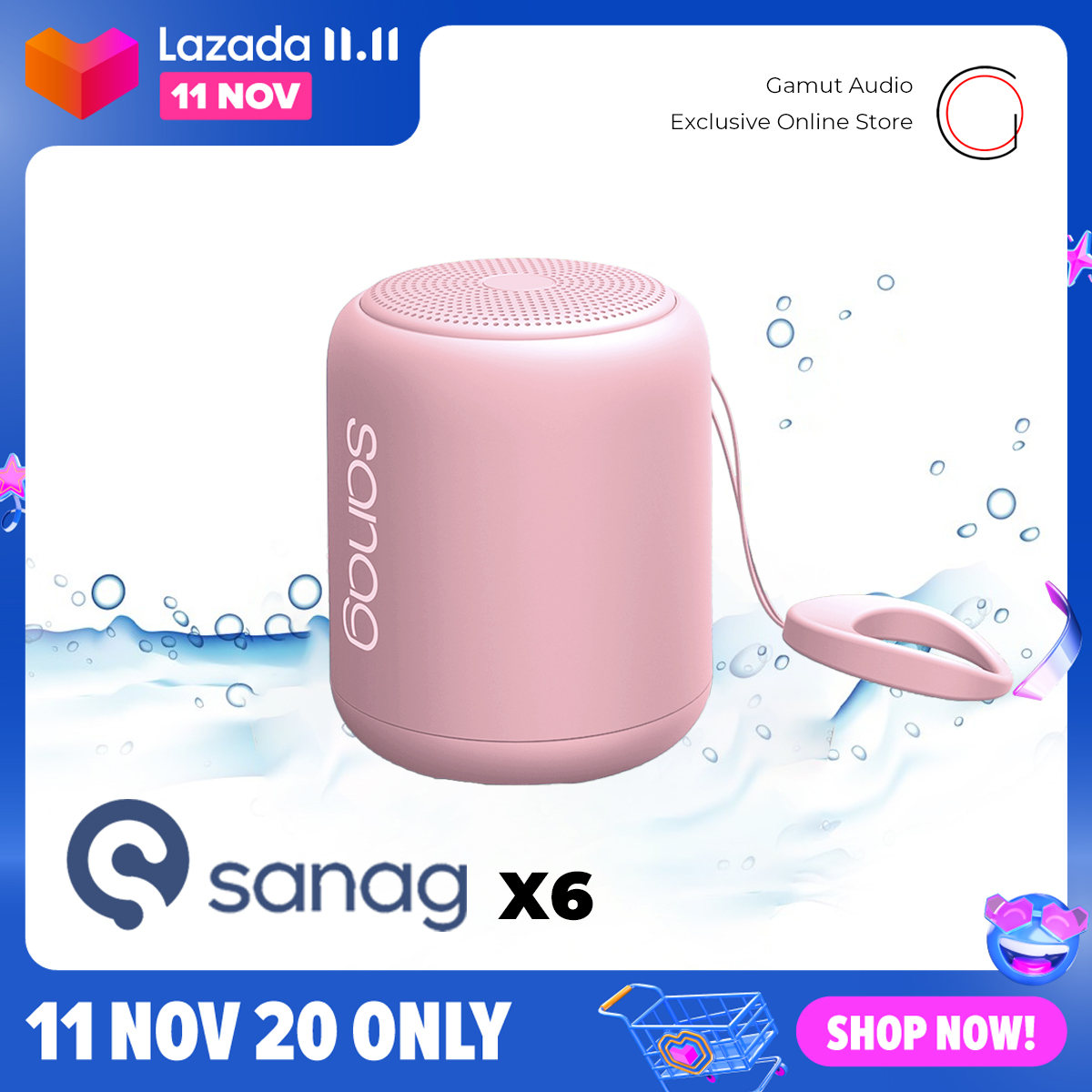 ดูภาพ Sanag X6 ลำโพงบลูทูธไร้สายแบบพกพากันน้ำ Extra Bass Wirless Bluetooth Speaker รองรับการเล่นการ์ดSD/TF โหมดEQ เพิ่มเติม Sanag X6 ลำโพงบลูทูธไร้สายแบบพกพากันน้ำ Extra Bass Wirless Bluetooth Speaker รองรับการเล่นการ์ดSD/TF โหมดEQ