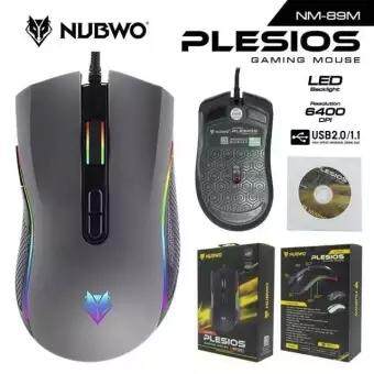 เมาส์เกมมิ่งมาโคร NUBWO PLESIOS NM-89M USB Mouse Macro