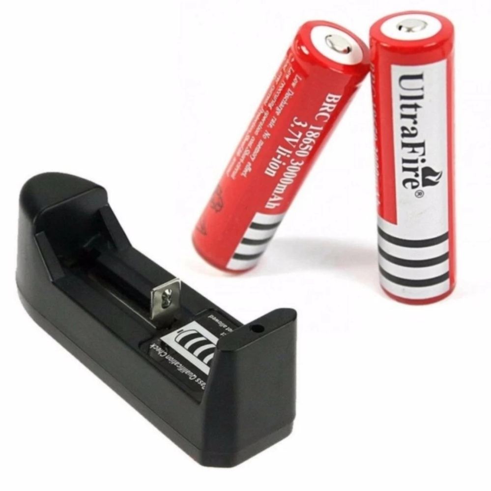 ที่ชาร์จถ่าน+ถ่านชาร์จ 18650 3.7V 4200 mAh 2 ก้อน สีดำ รุ่น SPZ024 ที่ชาร์จถ่าน+ถ่านชาร์จ 18650 3.7V 4200 mAh 2 ก้อน สีดำ รุ่น SPZ024