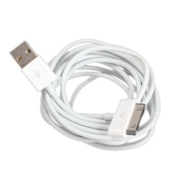 2m USB 2.0 Data Sync Cable Charging Cord For IPhone 4S 4 3GS IPad (Color:White) 2m USB 2.0 Data Sync Cable Charging Cord For IPhone 4S 4 3GS IPad (Color:White)