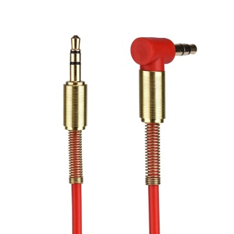 3.5mm Jack Audio Cable Male To Male 90 Degree Right Angle Aux Cable RD - intl 3.5mm Jack Audio Cable Male To Male 90 Degree Right Angle Aux Cable RD - intl