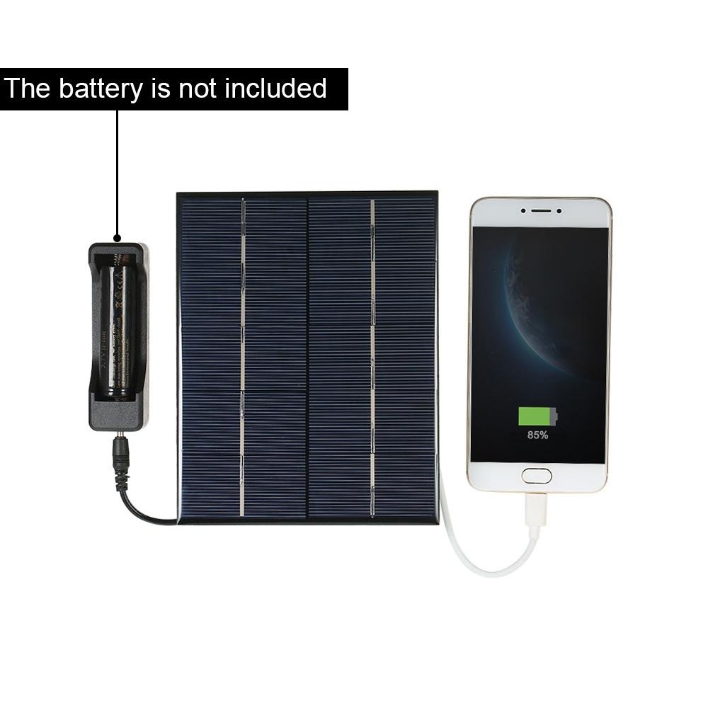 3.5 วัตต์ 5 โวลต์ซิลิคอนโพลีคริสตัลไลน์แผงโซล่า SOLAR CELL สำหรับ Power Charger USB พอร์ต - INTL