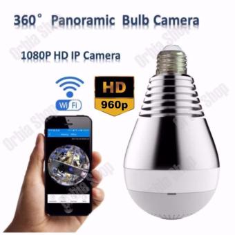 กล้องวงจรปิดรูปทรงหลอดไฟ บันทึกภาพ 360 960P 360 degree Full View Mini CCTV Camera 1.3MP Home Security WiFi