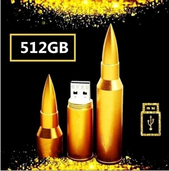 512GB New Fashion Bullet USB Flash Memory U Disk Flash Drive 2Colors-Gold - intl 512GB New Fashion Bullet USB Flash Memory U Disk Flash Drive 2Colors-Gold - intl
