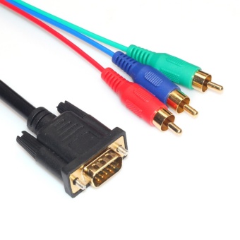 ต้องการขายด่วน 5ft/1.5m Pure Copper VGA to 3RCA PC Connection TV HDTV Adapter Cable Connector - intl โปรโมชั่นพิเศษ 5ft/1.5m Pure Copper VGA to 3RCA PC Connection TV HDTV Adapter Cable Connector - intl