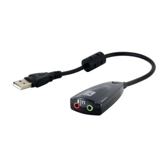 ราคา 7.1 Sound Channel USB 2.0 Steel sound 5HV2 Sound Card (Black)