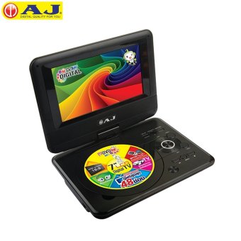 AJ เครื่องเล่นดีวีดีแบบพกพา LCD ขนาด 7” รุ่น PCD-7 (Black)