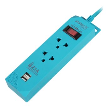 สนใจซื้อ Anitech ปลั๊กไฟ 2ช่อง 2 USB รุ่น H101-สีฟ้า สนใจซื้อ Anitech ปลั๊กไฟ 2ช่อง 2 USB รุ่น H101-สีฟ้า