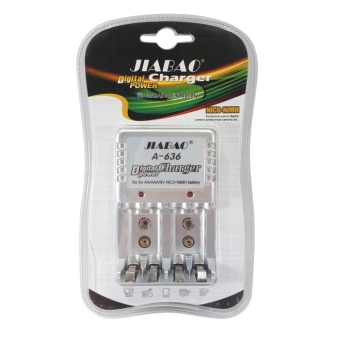 Battery Charger A-636 ที่ ชาร์จถ่าน AA AAA 9V อุปกรณ์ชาร์จ ชาร์จแบตเตอรี่ ถ่านชาร์จ JIABAO