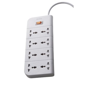 Belkin Economy Surge Protector 3 m. Power Cord รุ่น F9E800th3MWhite (8 ช่อง) Belkin Economy Surge Protector 3 m. Power Cord รุ่น F9E800th3MWhite (8 ช่อง)