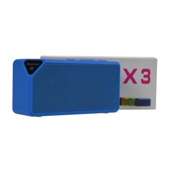 ลำโพงบลูทูธ Bluetooth speaker X 3 (สีฟ้า)