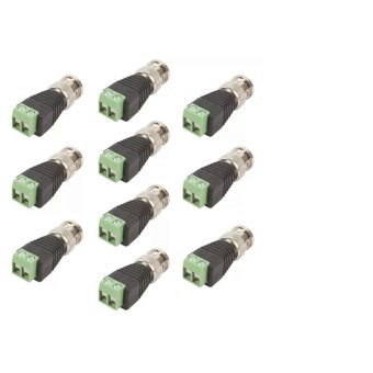 ซื้อ/ขาย หัว BNC Balun (หัวแจ็ค) สำหรับกล้องวงจรปิด 16 ตัว(Green) แถม 2 ตัว