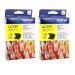 Brother LC-73Y Ink Cartridge สีเหลือง - 2 กล่อง