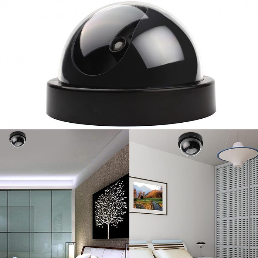 CCTV Dummy Fake Cameras LED Surveillance Dome Home Security RedFlashing Light (Black) CCTV Dummy Fake Cameras LED Surveillance Dome Home Security RedFlashing Light (Black)