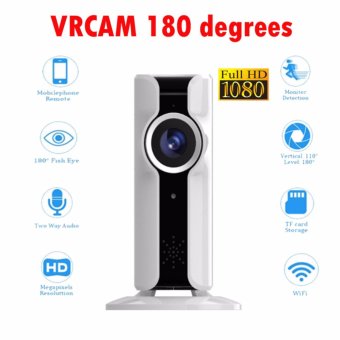 CCTV WIFI IP Camera 180 Degree Fisheye Panoramic Camera 2.0MP 1080P  CCTV Night Vision Video Surveillance Security 180 องศาพาโนรามากล้องวงจรปิดไร้สาย HD ไร้สาย VR IP Cam Wireless WM กล้องวงจรปิดไร้สายบันทึกภาพ