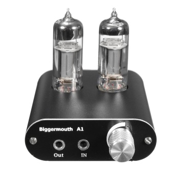 Class A Buffer Mini 6J5 Vacuum Tube Headphone Amplifier Stereo HiFi Earphone Amp - intl