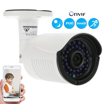 COTIER 1080P HD POE IP Camera 2.0MP 3.6mm 1/2.8'' CMOS H.264 P2P Onvif 36 IR LEDS Night View IR-CUT Motion Detection Email Alert Phone APP Control Home Security Tomnet - intl