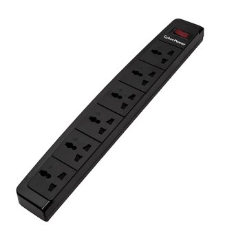 CyberPower ปลั๊กกันไฟกระชาก 6 ช่อง ความยาว 5 เมตร  (Black)