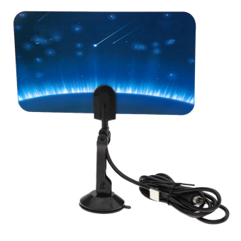 Digital Indoor TV HDTV DTV Antenna Flat Design Support Receiving VHF UHF Signals / Free Digital / Analog Signals High Gain US Plug - Intl Digital Indoor TV HDTV DTV Antenna Flat Design Support Receiving VHF UHF Signals / Free Digital / Analog Signals High Gain US Plug - Intl