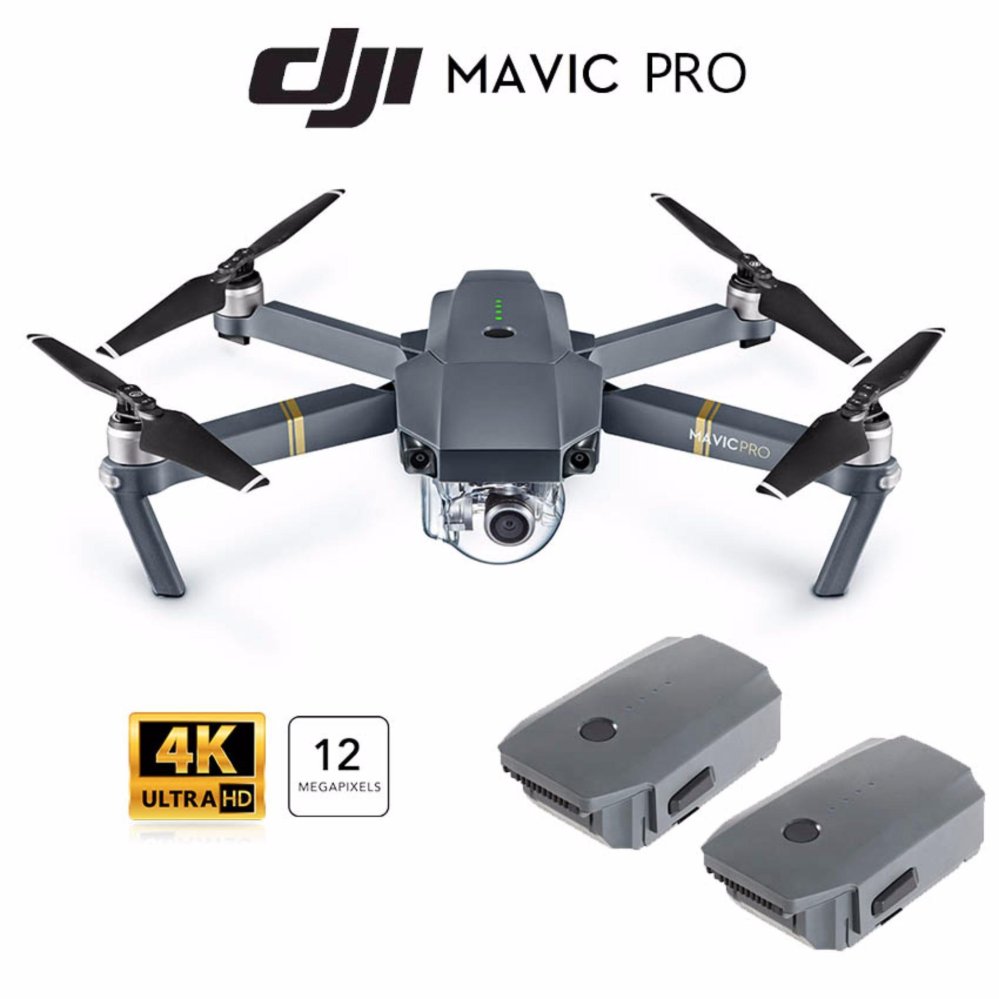 DJI MAVIC Pro standard โดรนพับได้ พร้อมแบตเตอรี่ 2 ก้อน (รวมในตัวเครื่องเป็น 3 ก้อน) DJI MAVIC Pro standard โดรนพับได้ พร้อมแบตเตอรี่ 2 ก้อน (รวมในตัวเครื่องเป็น 3 ก้อน)